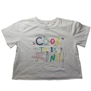Cool to Be Kind Crop Tee Women's XL NWT Positive‎ Graphic Top Y2K Retro Style
